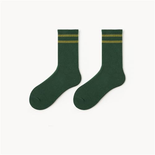 Women Men Cotton Crew Socks Breathable Anke Socks Stiped Dress Socks Casual High Ankle Socks for Business,Casual3