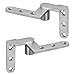 GBGS 2 Pairs Pivot Door Hinges,4.7 mm Thick Heavy Offset Hinge 180 Degree Shaft,Max Load 132lb