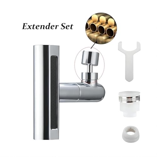 Image of Universal Tap Extender for Kitchen Sink, Flexible Faucet 360 Degree Rotating,Wash Basin Taps New 4-in-1 Sink Tap for Kitchen