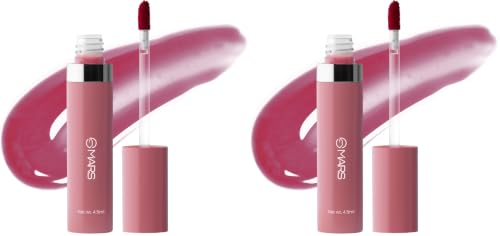 Image of MARS Drip Lip Tint for Women (4.5 ml) (02-Mulberry Drip) | Lightweight & Long-Lasting | Comfortable Long Wear | Non-patchy Reapplication |Buildable Color, Glossy Finish (Pack of 2)