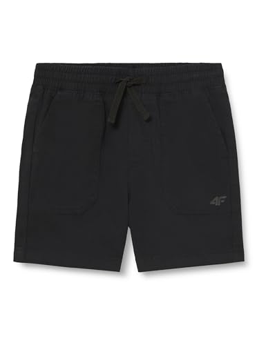 4F JUNIOR Pantalones Cortos CAS M270, Negro Intenso, 104 cm para Niños