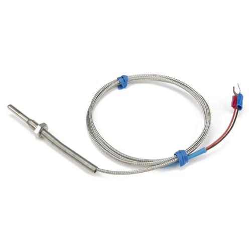Sensor termopar tipo K con cable de 1m y rosca M8 para calor 3