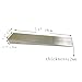 WUXIANCILANG Stainless Steel Flange Wedge. Pipe Accessories, Pipe Flanges, Mechanical Equipment Installation Leveling Tools(2 Pack), Large, Silver