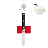 King Arthur Baking Company Offset Spatula, Japanese Stainless Steel, 4-Inch Flexible Blade, For Precise Cake Decorating