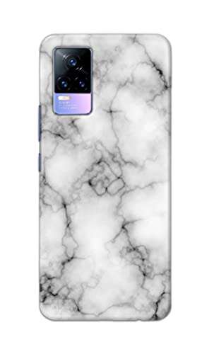 Image of Light White Marble Texture Natural Pattern Hard Back Case Cover for Vivo Y73 / Vivo V21e 4G Back Cover -(J5) VNS2230