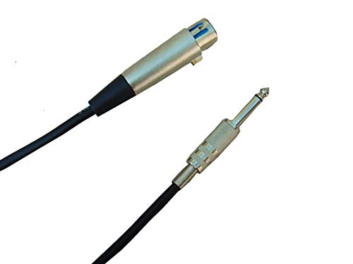 Studio Z Microphone Cable 20Ft Female Xlr To 1/4 Inch Ts Male Mono 3 Pin Flexible Mic Cable Unbalanced Interconnect Wire Mic Cord For Dynamic Sound Built To Last (Single) #TOP3