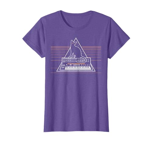 Cats On Synthesizer In Space Lover Music Producer Synth T-Shirt
