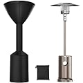 2024 Upgrade Round Stand Up Patio Heater Covers, Heavy-duty and Weather-resistant Oxford Fabric, Waterproof, Dust-proof, Snow-proof, Windproof, with Zipper and Storage Bag
