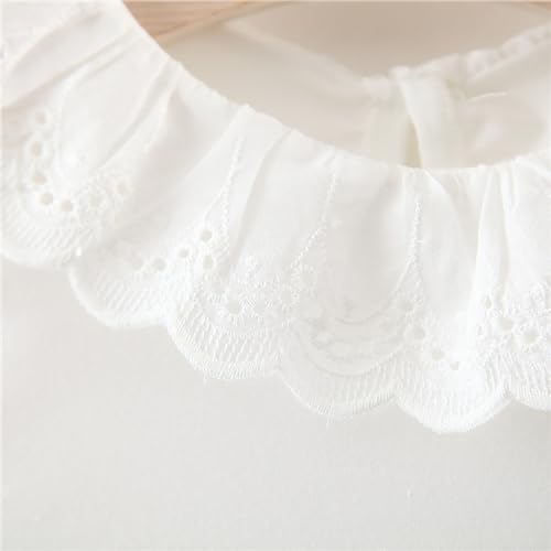 Baby Girls Summer Dresses Lace Neckline Long Sleeve Tops Infant Kids Giraffe Prints Suspender Striped2