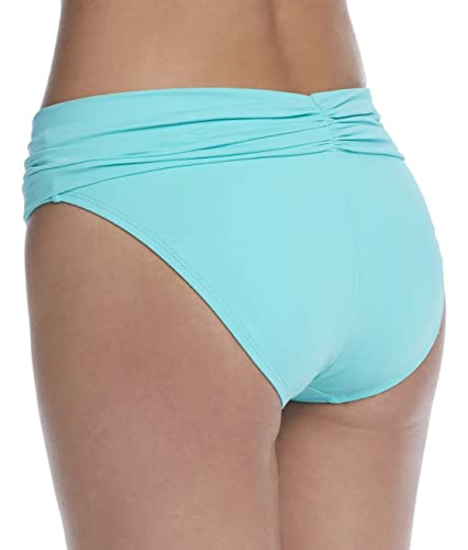 La Blanca Women's Standard Island Goddess Shirred Band Hipster Bikini Swimsuit Bottom, Aquamarine, 8 #TOP1