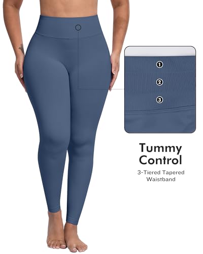 Image of ATHVOTAR Workout Gym Leggings Women, High Waisted Seamless Butt Lifting Scrunch Butt Sports Leggings