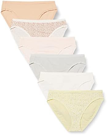 Amazon Essentials Women's Cotton Spandex High Leg Brief Underwear, Breathable, Multipacks