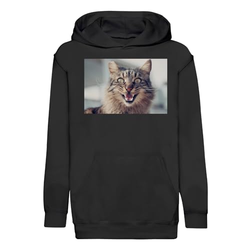 Sweat à capuche enfant chat brun tigré - Fini les vêtements rêches qui irritent la peau