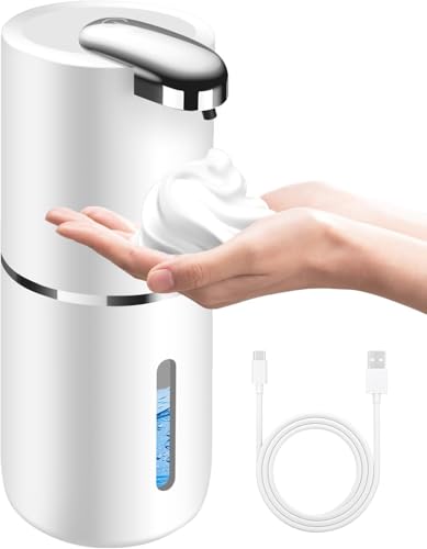 Automatischer Seifenspender, 380 ml, wiederaufladbar, berührungslos, Flüssigseifenspender, elektrisch, Bewegungssensor-Spender für Badezimmer, Küche, Gewerbe