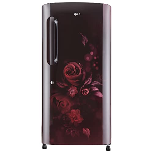 Image of LG 215 L 3 Star Direct-Cool Single Door Refrigerator Appliance (GL-B221ASED, Scarlet Euphoria, Moist 'N' Fresh, 2022 Model)