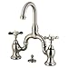 Kingston Brass KS7998BEX Essex Bridge Bathroom Faucet, Brushed Nickel