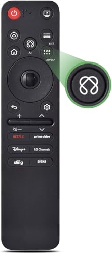 Remote Control for LG Smart TV Replacement Magic Voice and Pointer Remote Control for 2019 to 2025 LG TV Compatible AN-MR25GA/MR24GA/MR23GA AN-MR22GA/22GN/MR21GA for UHD OLED QNED NanoCell 4K 8K