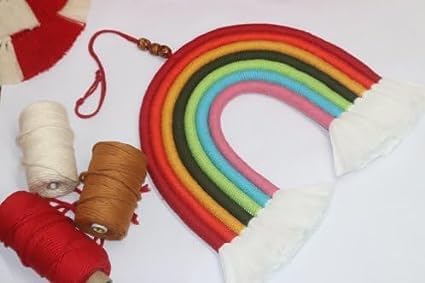 Rainbow Wall Hanging Decor Multicolor Stylish Rainbow Hanging Ornament for Home Door Window