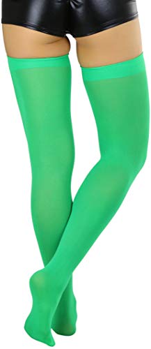 Image of ToBeInStyle Women's Nylon Thigh High Schoolgirl Opaque Stockings