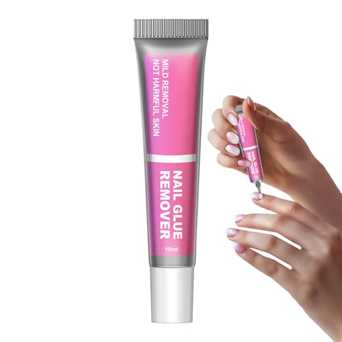 Removedor De Uñas Postizas, Eliminador de Pegamento para Uñas Postizas 10 ml, Solución De Limpieza Multiusos Para