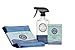 Nantucket Footprint Superior Window Cleaner Kit - Window and Glass Cleaning Cloth, Streak-Free Windows - Microfiber Towel Cleaning Kit for Windows, Mirrors, Car Windshield - Blue