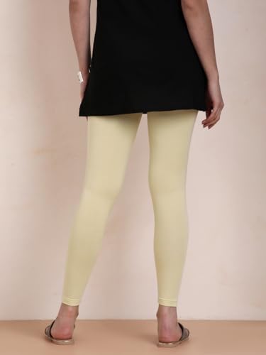 Image of TWIN BIRDS Women Viscose Ankle Leggings | Stretchable Kurti Wear Bottom
