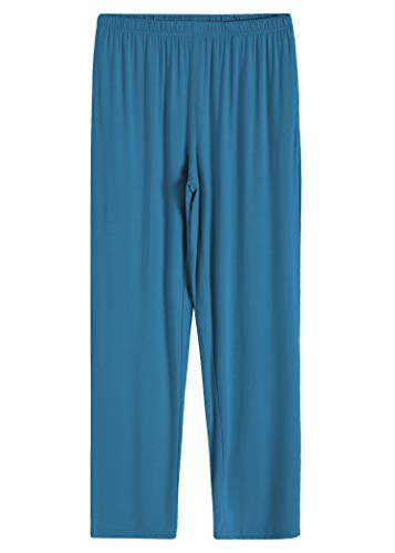 Latuza Women's Long Sleeves Pleated Front Tops Pajamas Pants with Pockets2