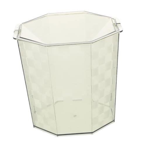 Cabilock Papelera de Escritorio Tapa Mini Cubo de Basura de Acrílico Plástico Mate Multifuncional para Oficina Hogar Dormitorio Tamaño Pequeño