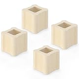 Nuanchu 4 Pack 1/2 x 1' Kiln Post High Alumina Kiln Posts Square Ceramic Shelf Supports for High Temperature...