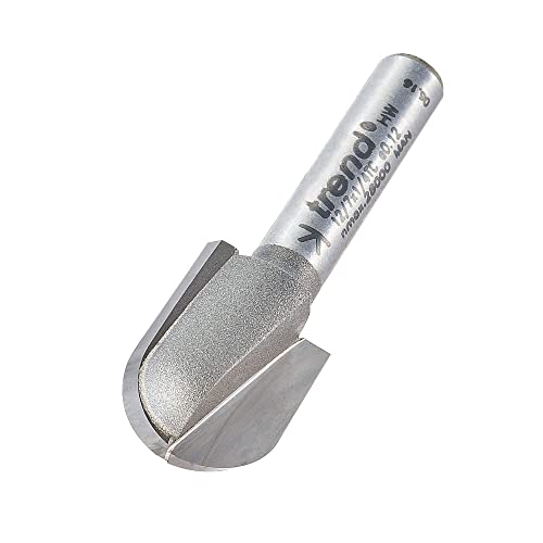Trend Professional Radius Cutter, 7mm Radius, 1/4 Inch Shank, 14mm Cut Diameter & 18mm Cut Length, Tungsten Carbide Tipped, 12/7X1/4TC