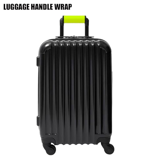 Image of Neoprene Luggage Handle Wrap- Comfort Luggage Identifiers for Suitcases Luggage Markers Easy Identification Travel Bag Identifiers Travel Accessories for Women-Yellow