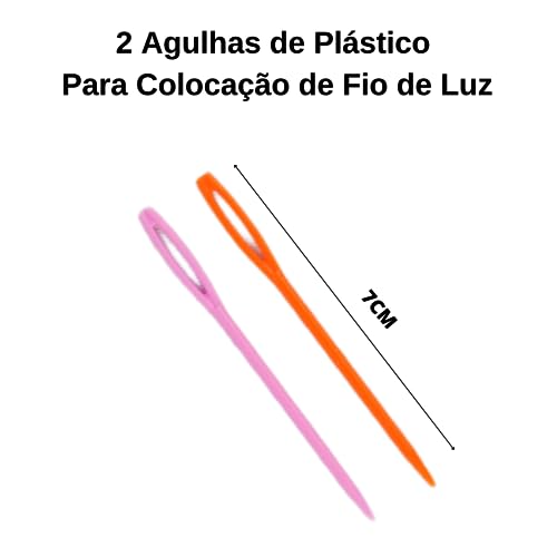 Kit 4 Agulhas Crochet Braids Peixinho Fio de Cetim