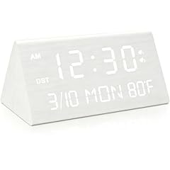 Wooden Digital Alarm Clock, 0 100 % Dimmer, 2 Alarm Settings, Weekday/Everyday Mode, 9 Mins Snooze photo Wooden Digital Alarm Clock, 0 100 % Dimmer, 2 Alarm Settings, Weekday/Everyday Mode, 9 Mins Snooze