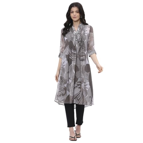 Image of BIBA Women Polyester A Line Printed Kurta
