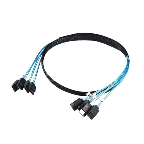 Cable Splitter SATA III 6Gbps 4 SATA a 4 SATA 50 cm