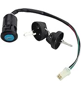 GOOFIT 4 Drähte Start Key Lock Schalter Zündschalter Schlüsselschalter Relais Schalter Ersatz für...