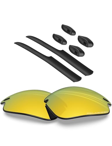 Image of BLAZERBUCK Polarized Replacement Lenses & Sock Kit for Oakley Fast Jacket OO9097 /Fast Jacket Asian Fit OO9162 Sunglass