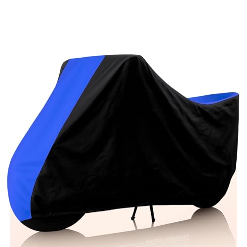 Image of 100% Waterproof Unicorn 160 Bike Cover | Polyester Body Cover for Rain & Sun | UV Protection, Dustproof, Scratch Resistant, Windproof, Heat Resistant, Vehicle Specific Fit (Blue)