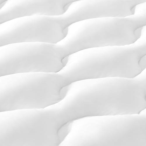 Decroom 4 Inch Memory Foam Mattress Topper Queen Size, Filled with Breathable Memory Foam Pillow Topper, Soft Fluffy Supportive Bed Mattress Pad for Back Pain Relief, 80x60x4 Inch