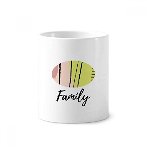 Porte-brosse à dents céramique motif plantes, tasse de bureau blanche 350ml et pot à stylo