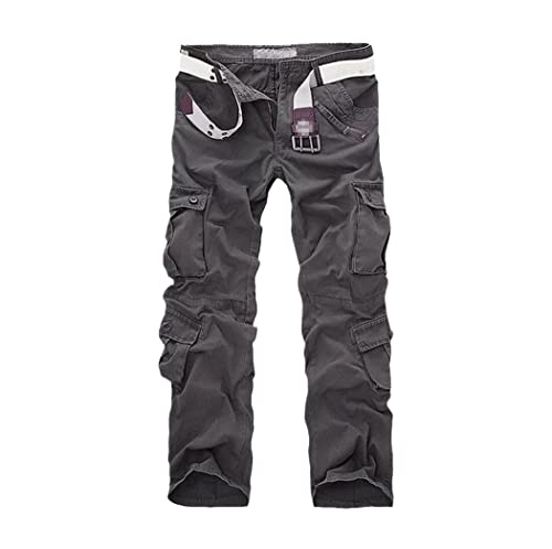 Pantalon militaire multi-poches en coton résistant pour le trekking et le travail