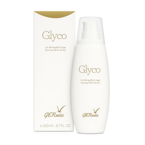 Gernetic Glyco 200ml - Milde Reinigungsmilch für jeden Hauttyp, sanfte Make-up-Entfernung, feuchtigkeitsspendend, ideal für trockene & reife Haut, für Gesicht, Augen & Lippen