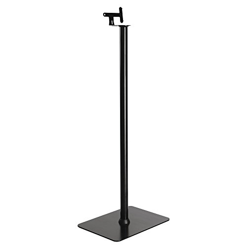 Zelsius vloerstandaard voor luidspreker Sonos Play: 3 in zwart staander, verticale en horizontale luidsprekermontage