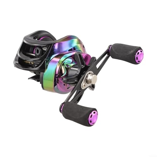 Moulinet baitcasting 7.2:1 corps métal léger 203g couleur aurora