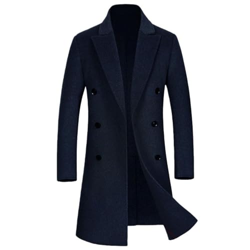 Trench coat long homme chaud et épais parfait pour aller au bureau