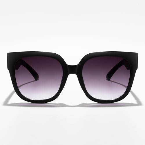 Fashion Cat Eye Oversized Square Sunglasses for Women Men Retro Chic Shades for Driving Travel Stylish Daily Wear UV4002