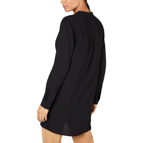 Anne Klein Womens Petites Covered Placket Side Slit Blouse2