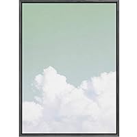 SIGNWIN Framed Canvas Wall Art Up in The Green Sky Nature Clouds Photography Modern Art Contemporary Relax/Calm for Living Room, Bedroom, Office - 16