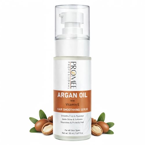 Argan Oil & Vitamin E Hair Smoothening Serum – Frizz Control, Deep Nourishment & Instant Shine (50 ml)