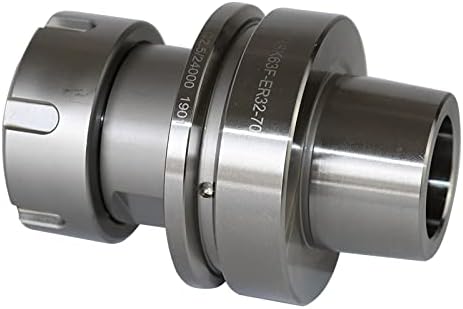HSK63F ER32-70L Balance Collet Chuck G2.5 24000RPM CNC Tool Holder Stainless Steel With Pull Stud Milling Lathe (HSK63F ER32-70)